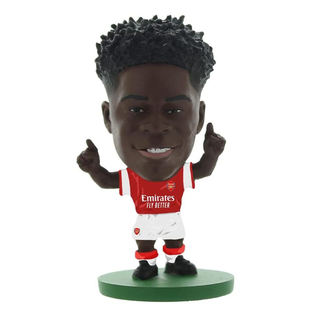 Arsenal FC Bukayo Saka SoccerStarz Football Figurine / Red/White